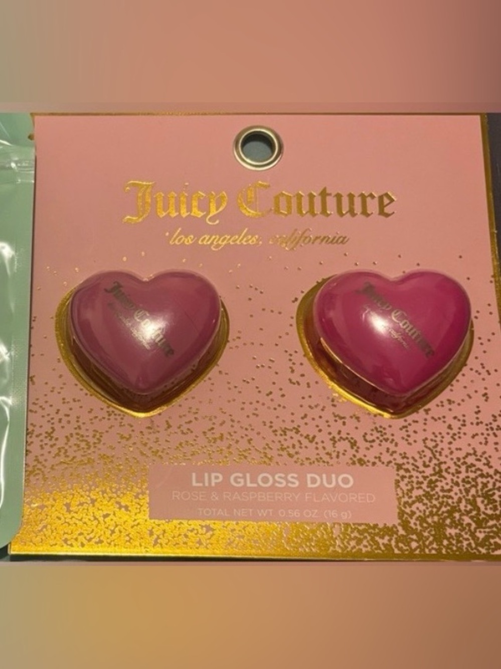 Juicy Couture Heart-Shaped Lip Gloss Duo in Light Pink & Hot Pink
